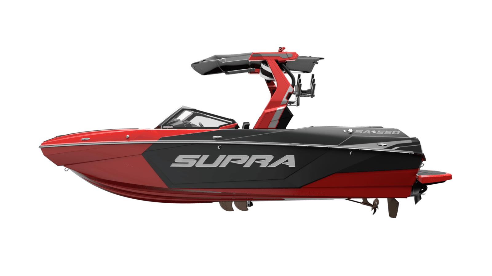 Supra SA550 profile view showing its 23-foot length