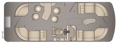 243 REC Pontoon Boat Layout
