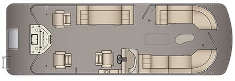 263 PFC Pontoon Boat Layout