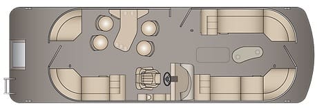 263 REC Pontoon Boat Layout