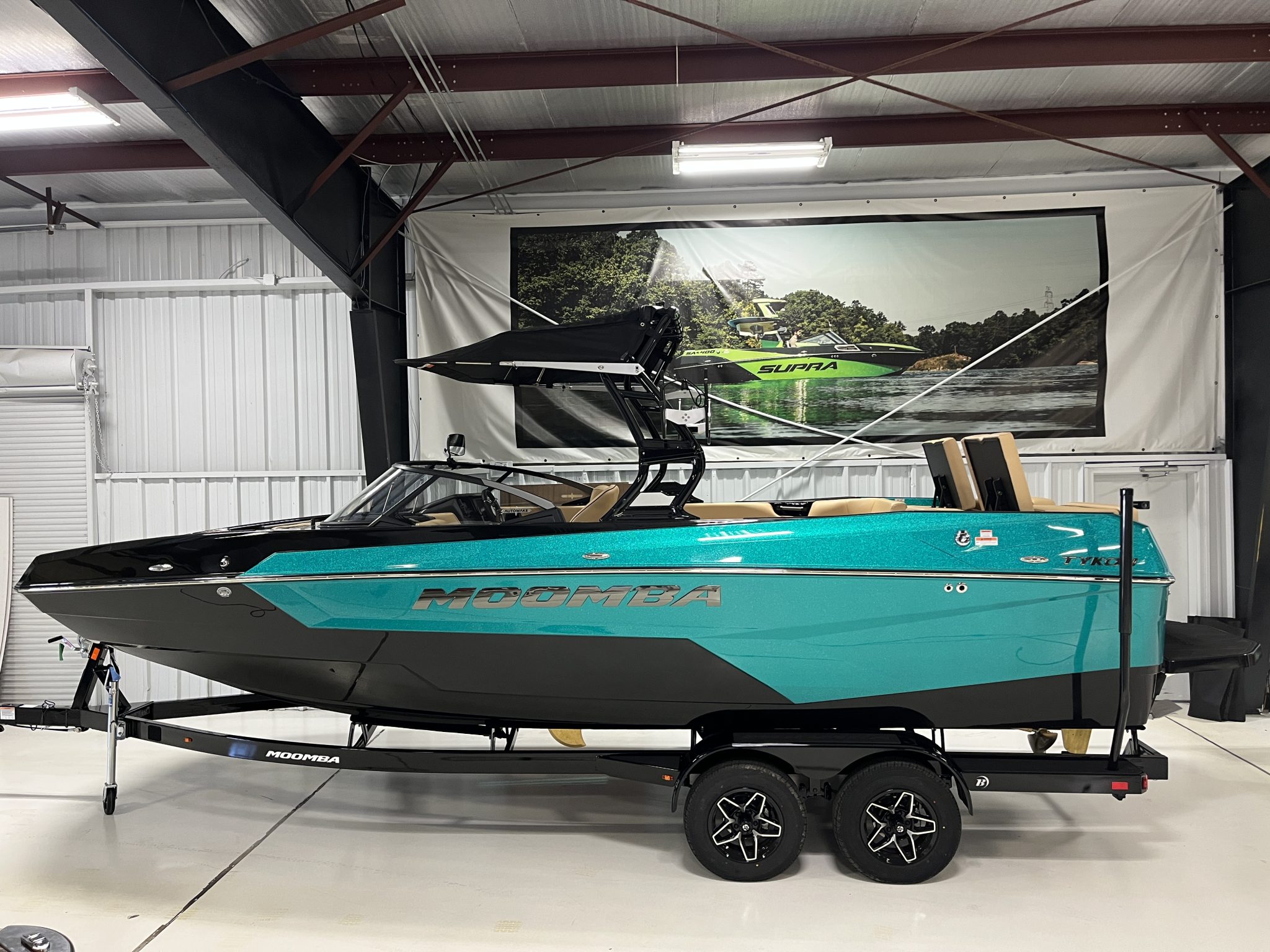 2026 - Moomba - Tykon - boat - Aqua Flake / Tan - SouthTown Watersports - Charlotte, NC - featured image