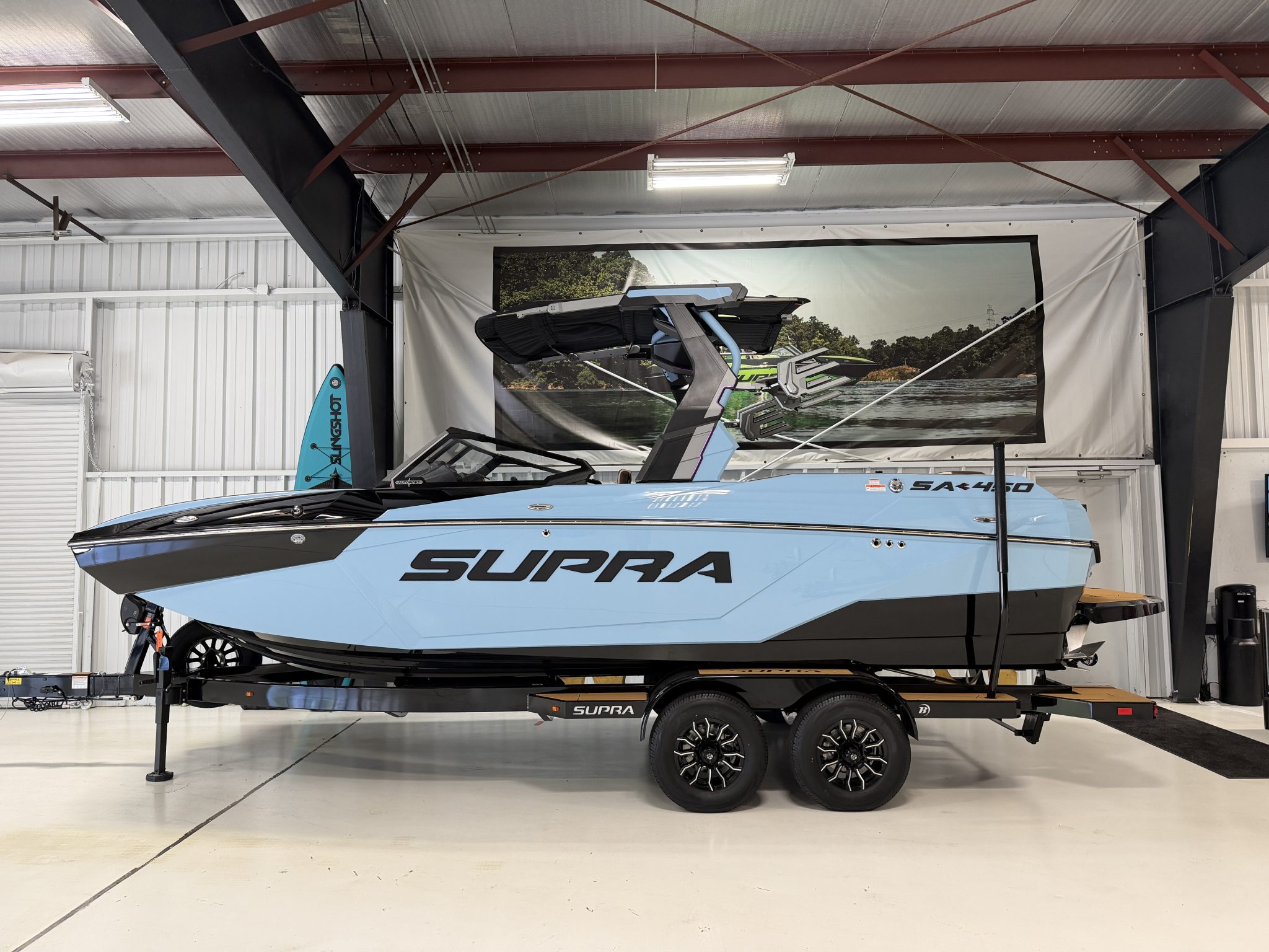 2026 - Supra - SA 450 - boat - Slate Blue / Walnut - SouthTown Watersports - Charlotte, NC - featured image