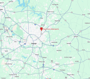 SouthTown Watersports Raleigh location map